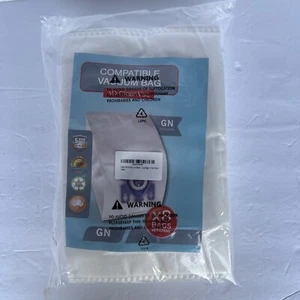 AirClean Sacchetto Polvere Efficienza 3D Tipo GN 8 Sacchetti 2 Filtri Bianco - Foto 1 di 5