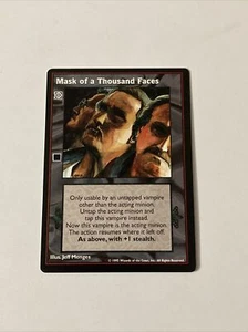 Vampire The Eternal Struggle CCG Mask Of A Thousand Faces - Picture 1 of 1