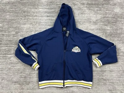 NASCAR Daytona 500 Hoodie Jacket Womens Large Blue 2004 Jerry Leigh Full Zip - Image 1 of 4