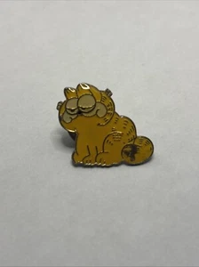 Garfield Pin Vintage Enamel Lapel Hat Pin - Picture 1 of 2