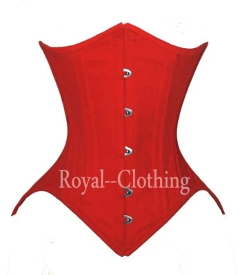 26 Corsé de Algodón Doble Acero Deshuesado Cordones Apretados Bajo el Busto Disfraz Caliente 8033C Foto 1 de 4