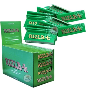 Rizla Green Cigarette REGULAR SMOKING ROLLING PAPERS - 5/10/25/50/100 & Full Box - Picture 1 of 7