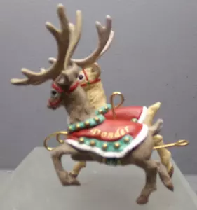 PUNZE ANDENKEN WEIHNACHTSSCHMUCK 4. WEIHNACHTSMANN & SEIN RENTIER DONDER BLITZEN - Bild 1 von 6