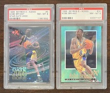 1996-97 Skybox Kobe Bryant E-X2000 Star Date #3, #30 Rookie Card PSA 8 Lot Of 2