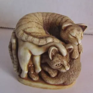 Statuetta scatola portaoggetti Harmony Kingdom Purrfect Friends - Foto 1 di 3
