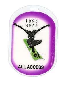 SEAL 1995 Edge Tour ALL ACCESS Laminated Backstage Pass