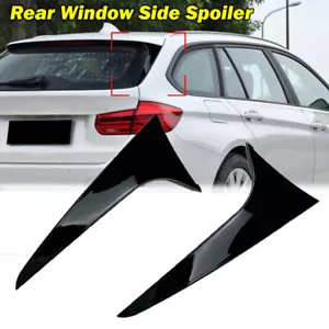 Per BMW Serie 3 F31 Touring Wagon 2012-2018 Spoiler Posteriore Verticale Flaps Nero - Foto 1 di 12