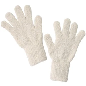 Flauschige Alpaka Wolle Handschuhe - Elfenbein - Bild 1 von 3