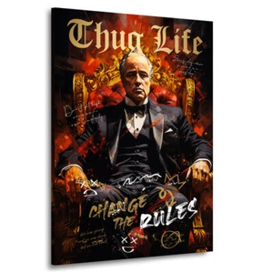 Acrylglasbild Godfather Mafia Brando Erfolg Pop Art Wand Bilder Deko Acrylglas - Bild 1 von 7