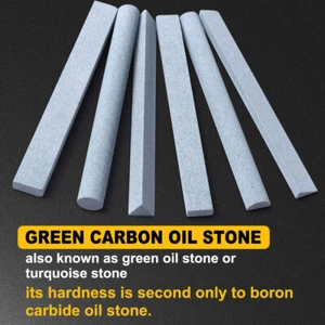 6Pcs 180Grit 150mm Carbon Whetstone Oil Stone Knife Sharpener Polishing Grinding - Picture 1 of 12