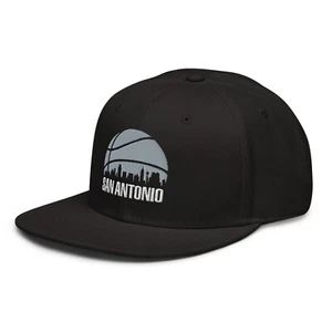 San Antonio Basketball Skyline Retro Spurs Snapback Hat Baseball Cap - Picture 1 of 7