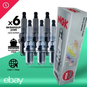 6PC BKR6EQUP #3199 Laser Platinum Spark Plugs Fit For Ngk Audi Bmw E39-E46-M54 - Picture 1 of 6