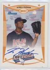 2009 Bowman Draft Aflac All-American Auto /206 Kyrell Hudson #AFLAC-KH Auto