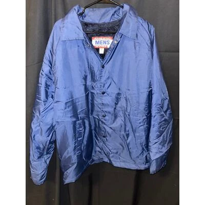 Jaqueta de trabalho masculina vintage forrada de pele com botões feita nos EUA - Imagem 1 de 4