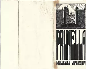 Programa Prunella 1914 de Wellesey College clase senior - Imagen 1 de 2