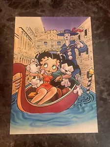 "Postal en góndola Betty Boop tamaño 4"" por 6" - Imagen 1 de 1