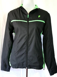 Prince Damen Tennis Warm up Jacket Trainingsjacke Jacke Sportjacke schwarz M XL - Picture 1 of 3