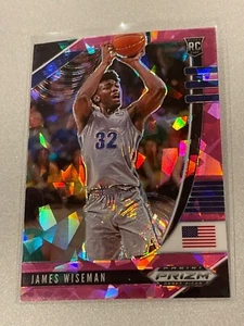 2020-21 Prizm Draft Picks James Wiseman #42 Pink Cracked Ice Rookie NM! - Picture 1 of 1