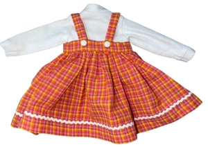 Robert Tonner Wilde Betsy McCall Doll Dress Orange Plaid Dress and White Shirt - Picture 1 of 2