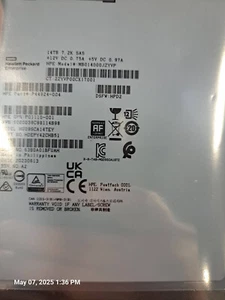 p09155-B21 HPE 14TB SAS 12G 7.2K LFF LP He 512e DS P11518-001 - Photo 1/3