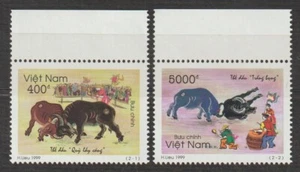 1999 Vietnam Stamps Buffalo Fighting Festivals Sc # 2927-2928 MNH                - Picture 1 of 2