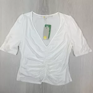 Boden Womens White T-Shirt Size 12 UK (New) - Picture 1 of 11