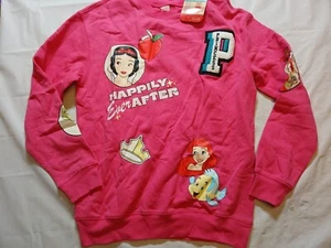 Women's Disney 100 Princess Graphic Sweatshirt - Pink Size XS - Picture 1 of 10