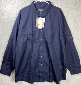 Woolrich Elite Series Tactical Shirt 3XL Blue Ripstop Shooting Hunting Outdoor - Picture 1 of 10