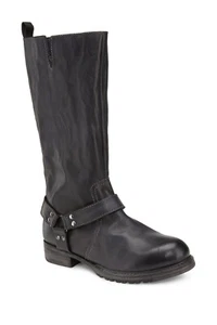 Vintage Foundry Madison schwarze hohe Lederstiefel Größe 6,5 UVP 299,00 $ - Bild 1 von 4