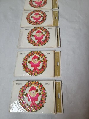 Lot Of Hallmark Pink & Green Christmas Invitations - Image 1 of 4