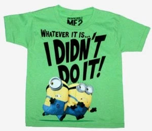 Despicable Me Minion t-shirt child Size 8 Med New Whatever it is. I didn't Do it - Picture 1 of 1
