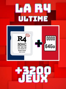 🎮 Cartouche R4 compatible Nintendo DS, DS Lite, DSi, 2DS New 3DS XL + 3200 Jeux - Foto 1 di 6