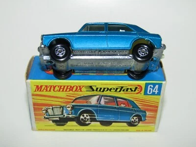 Matchbox Superfast Nº 64 M.G. 1100 radios cuadrados pequeños muy raros nuevo en caja Foto 1 de 4