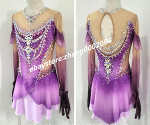 EISTANZKLEID/HANDGEMACHTES FIGUR SKATINGKOSTÜM/WIRBELNDES TANZKLEID - Bild 1 von 7
