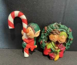 Vintage Christmas Ornaments Elves Read - Picture 1 of 4
