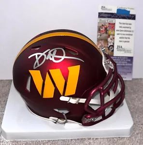 COACH DAN QUINN SIGNED WASHINGTON COMMANDERS FOOTBALL MINI HELMET JSA - Picture 1 of 2