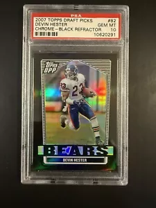 2007 TOPPS DRAFT PICKS AND PROSPECTS CHROME BLACK REFR DEVIN HESTER PSA 10 🏈 - Picture 1 of 2