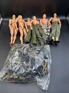 Konvolut 6 Vintage verschiedene G.I. Joe 12 Inch Actionfiguren mit Zubehör - Bild 1 von 24