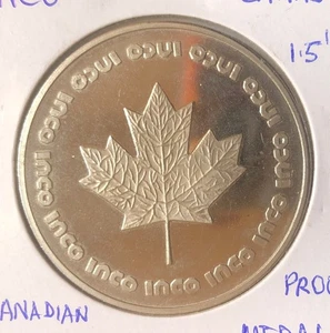 Kanada INCO "selten" Gedenkmedaille kanadische Legierungen Division - Ahornblatt - 1,5" - Bild 1 von 4