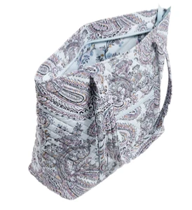 NUEVO Vera Bradley Azul Suave Cielo Paisley Acolchado Bolso de Mano Cartera Bolso de Hombro Grande - Imagen 1 de 6