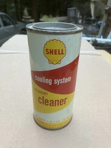 Vtg. Rare Full Shell Oil Co. Cooling System Cleaner Can (Gas Sign Station) VGC - Picture 1 of 10