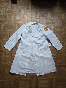 Vintage Workwear Unisex White Cafeteria Coat From NYC Board Of Education Sz 40 - Picture 1 of 4