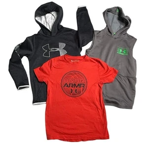 Under Armour Boys Clothing Lot YMD Medium Hoodie, Sleeveless Hoodie, Shirt - Picture 1 of 4