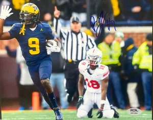 ROD MOORE SIGNED AUTOGRAPH MICHIGAN WOLVERINES 8X10 PHOTO PSA/DNA - Picture 1 of 1