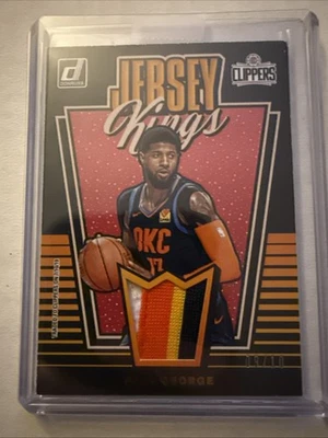 Parche de camiseta Panini Donruss 2019-20 Kings Paul George usado en juegos/10 Foto 1 de 4