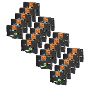 20x Tze Tz B11 Fluorescent Orange Label Tape Fit For Brother P-Touch Printer 6mm - Picture 1 of 10