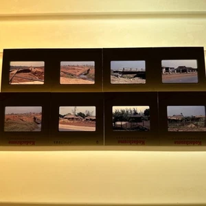 Lote de 8 Diapositivas Fotográficas Transparencia Kodachrome Puentes Militares Guerra Vietnam 1969 - Imagen 1 de 10
