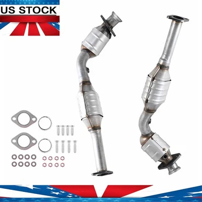 For 1996-02 Lincoln Town Car & Ford Crown Victoria LH+RH Catalytic Converter Set - Image 1 of 4