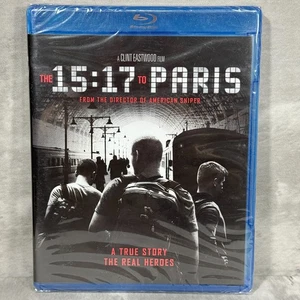 The 15:17 To Paris Blu-Ray Disc Clint Eastwood Film True Story New Sealed - Picture 1 of 4