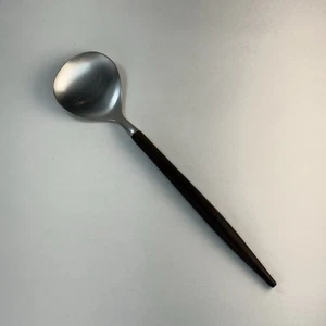 Danish Mod Style Reed & Barton Stainless Steel 18/8 W Teak Handle Serving Spoon - Picture 1 of 7